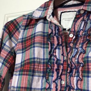 Gilly Hicks Plaid Button Down Top